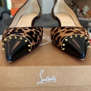 Christian Louboutin Jag on Pony Kitten Heel. Size 38.5